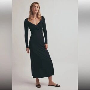 Favorite Daughter $190 The Rosie Long Sleeve Dress in black